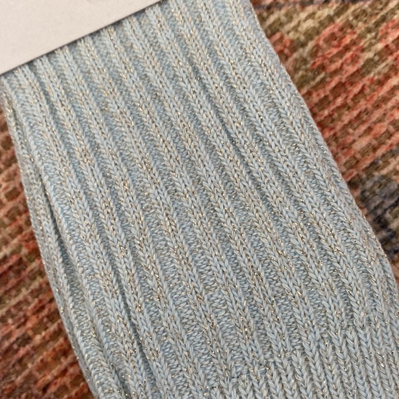 Urban Outfitters Glitter Ribbed Crew Socks - Picture 3 of 3